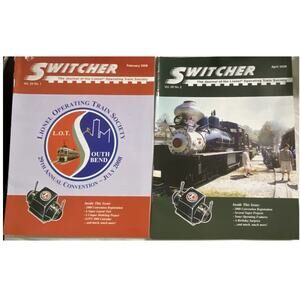 Switcher February April 2008 Magazine Train Hobby Model Railroad Layout Collect